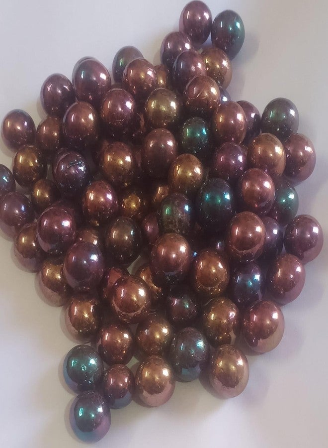 FULLFILLS kanche goli (Glass Balls) Dark Golden Colour with Brightness (Pack of 100 PCS) - Image 2